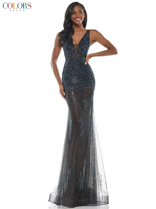 Early Bird Discount Colors 2563 Colors Long Formal Sleeveless Prom Gown