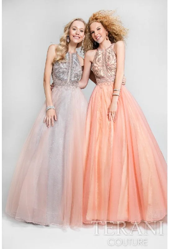 Act Now Terani Couture 1611P1238D Longlter Prom Dress