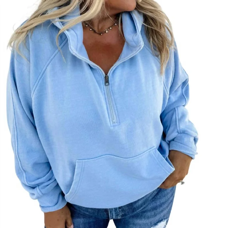 Super Bargain Easy Does It Pullover In Baby Blue