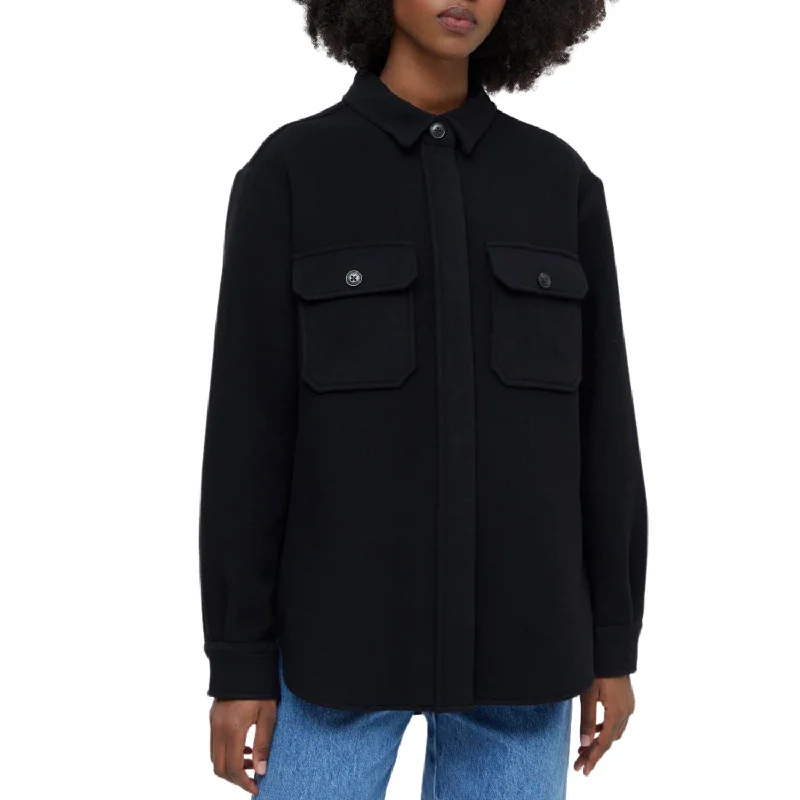 Instant Discount Cashmere Overshirt In Black