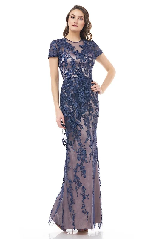 Markdowns JS Collections Long Formal Short Sleeve Dress Sale 866938
