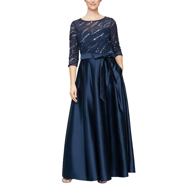 Price Rollback Alex Evenings AE8196794 Long Formal 3/4 Sleeve Dress