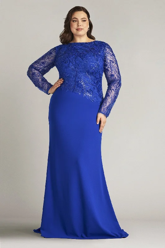 Bargain Prices Tadashi Shoji CDN16206LXYQ Long Sleeve Formal Beaded Plus Size Dress