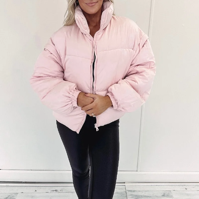 Quick Sale Savannah Puffer Jacket - Pink