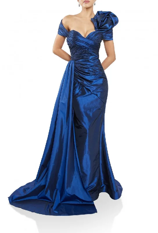 Fantastic Offers Terani Couture 242M3371 Long Formal Metallic Evening Gown