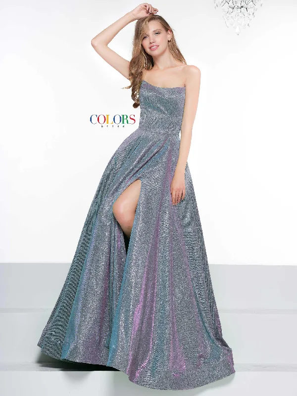 Price Break Colors 2078 Colors Prom Long Strapless Glitter Ball Gown