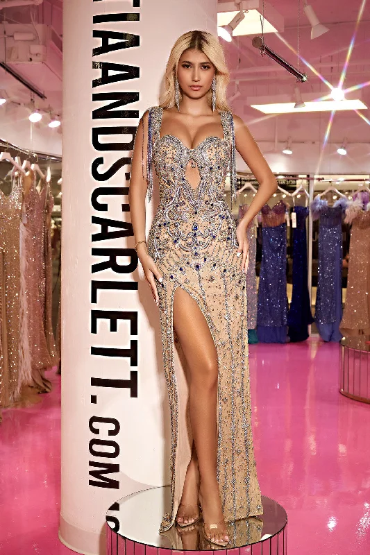 Special Offer Portia and Scarlett PS24864C Formal Long Beaded Dress