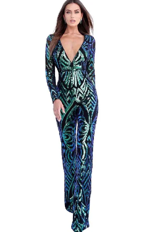 Clearance Event Jovani 66511 Sparkling Jumpsuit