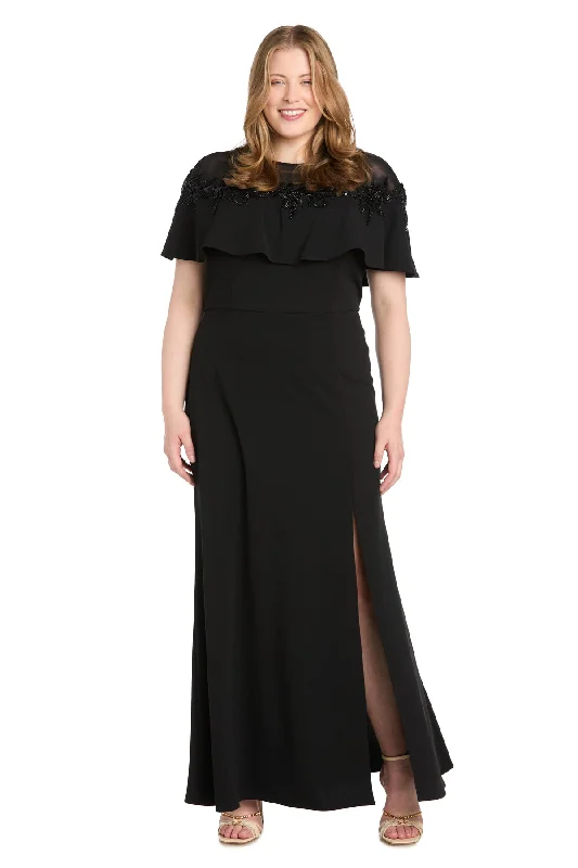 R&M Richards 6134W Long Formal Plus Size Dress