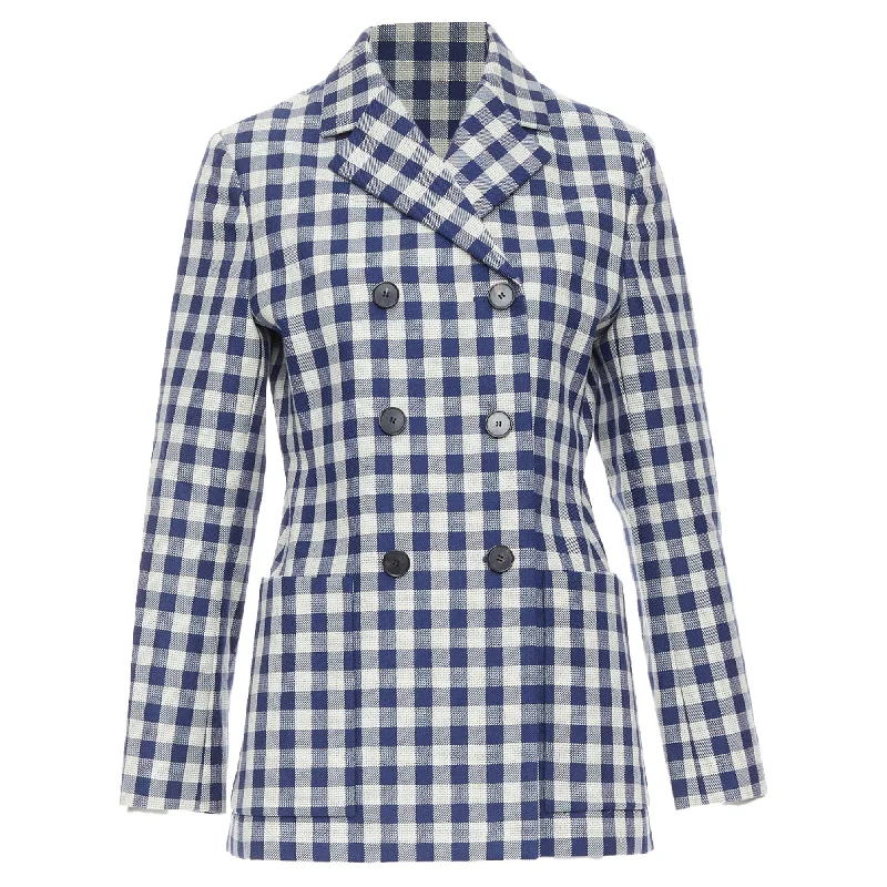 Don't Wait Christian Dior virgin wool checkered bar jacket