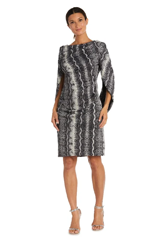 Buy Now R&M Richards 9191P Short Cocktail Metallic Petite Dress