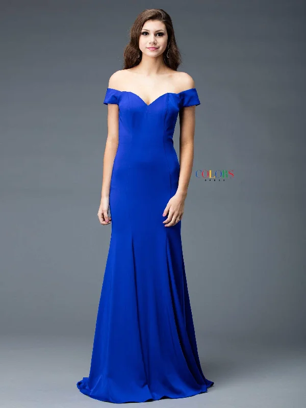 Bonus Savings Colors 1768 Colors Long Formal Fitted Bridesmaid Dress