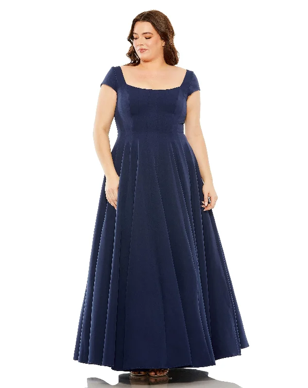 Daily Deals Mac Duggal 49783W Long A Line Plus Size Formal Dress