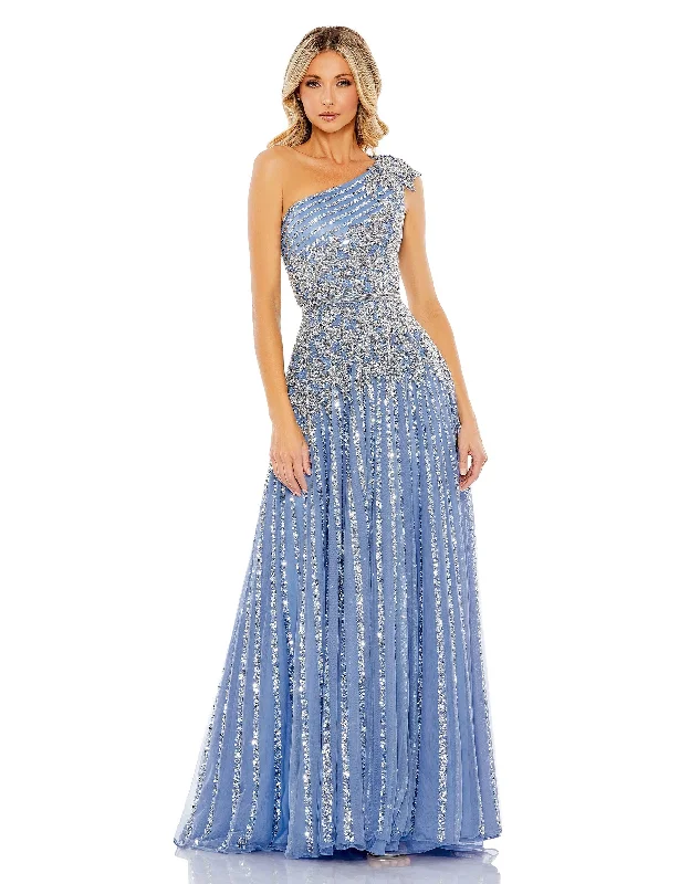Daily Deals Mac Duggal 5679 Long Sequin A Line Formal Prom Dress