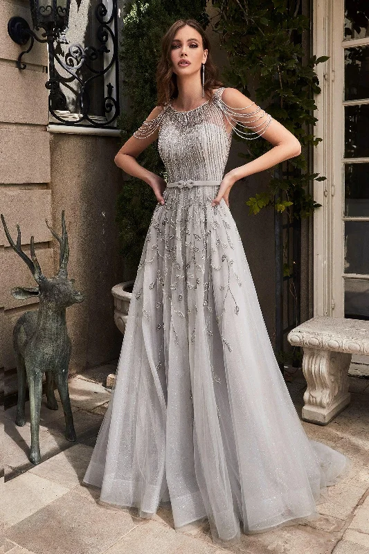 Mega Sale Cinderella Divine B710 A-Line Long Prom Dress