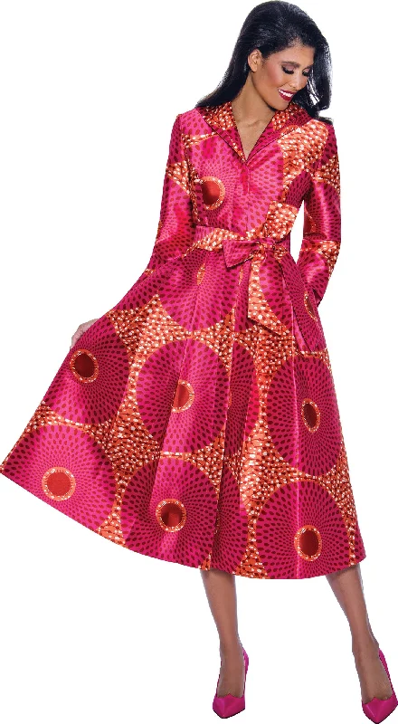 Epic Deals Divine Apparel DN12321W Plus Size Long Sleeve A Line Midi Dress