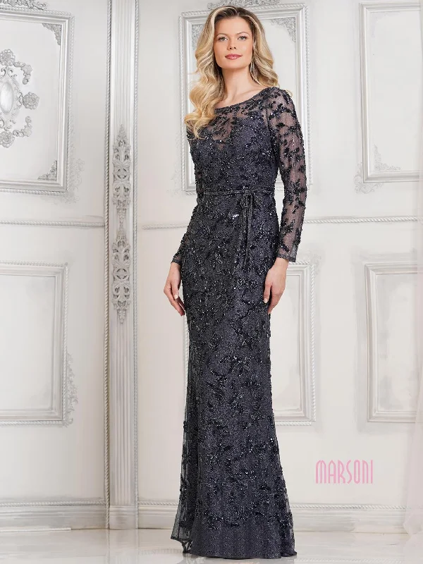 Major Savings Marsoni MV1321 Long Sleeve Mother of the Bride Formal Dress