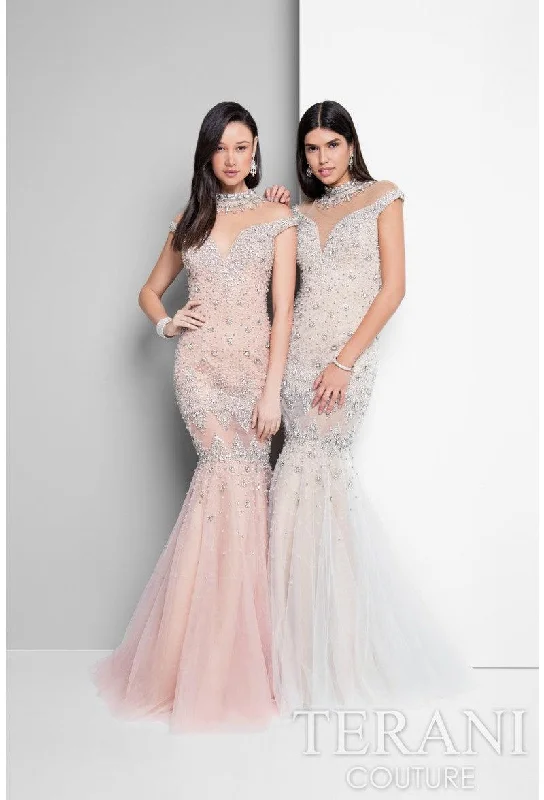 Limited Quantity Terani Couture 1711P2596 Formal Long Prom Dres