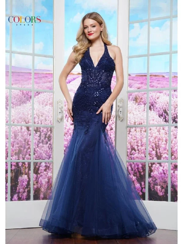 Huge Savings Colors 3590 Formal Fitted Long Mermaid Prom Dress