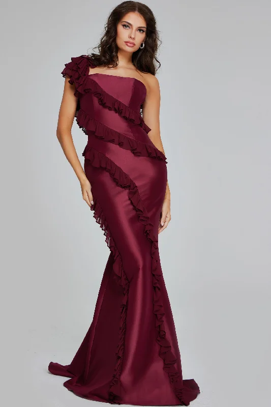 Great Deals Jovani 40751 Long Fitted Formal Ruffle Prom Dress