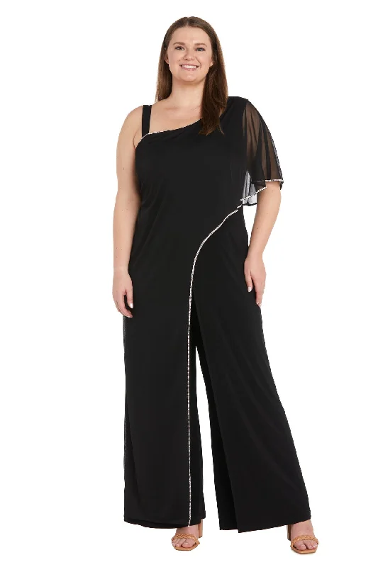 R&M Richards 3314W Long Formal Plus Size Jumpsuit