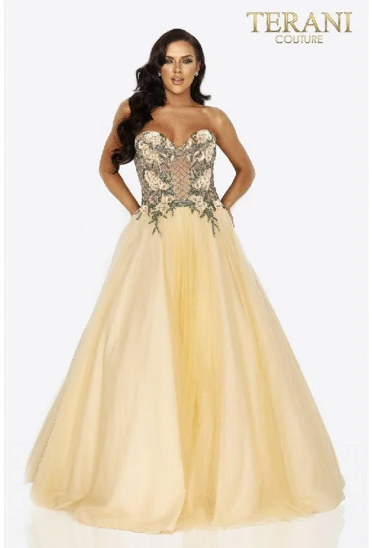 Big Discounts Terani Couture 2011P1149 Prom Long Beaded Ball Gown