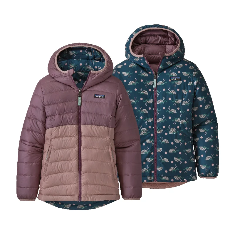 Girls' Reversible Down Sweater Hoody