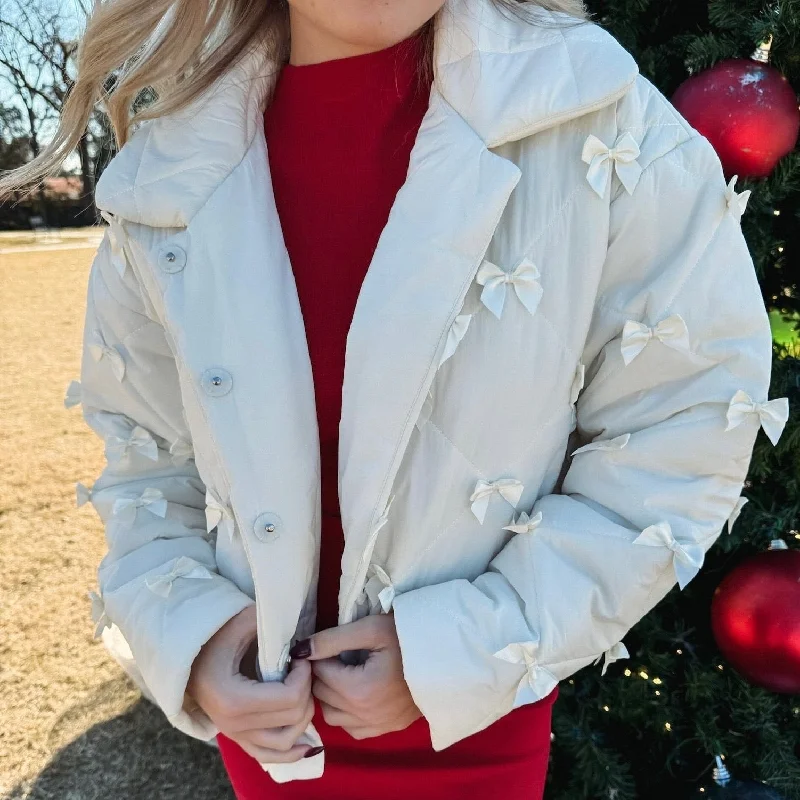 Value Deals Bow Jacket - Cream