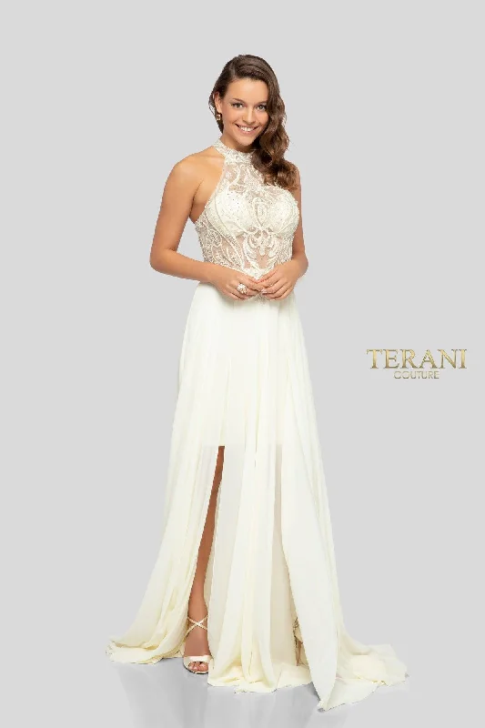 Price Smash Terani Couture 1913P8298 Prom High Low Formal Dress