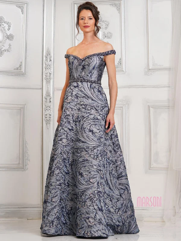 Bonus Savings Marsoni MV1299 Beaded Formal Prom Long A Line Dress