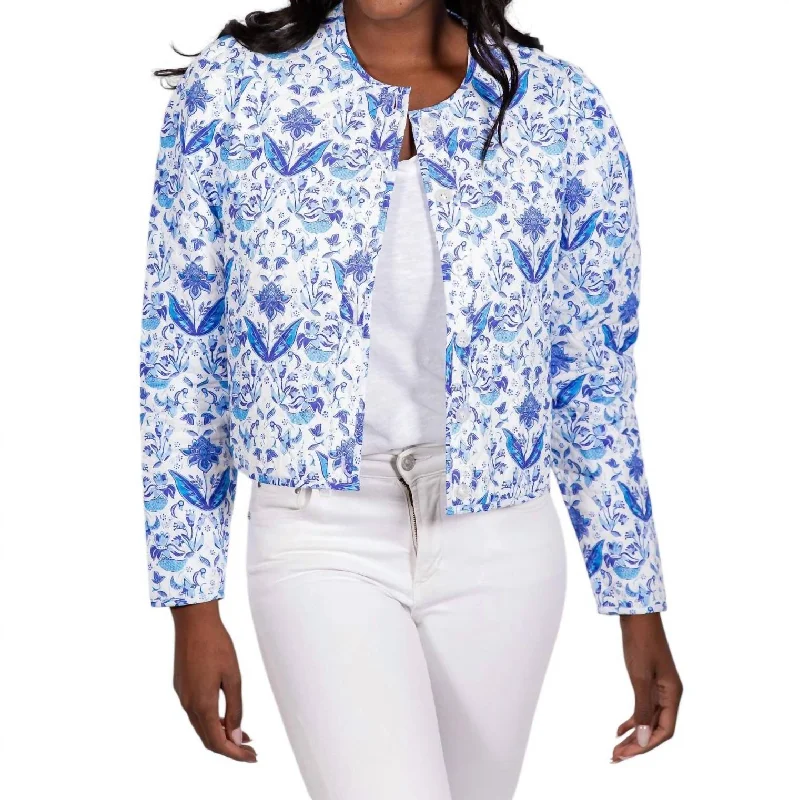 Best Bargains Reversible Button Front Jacket In Batik