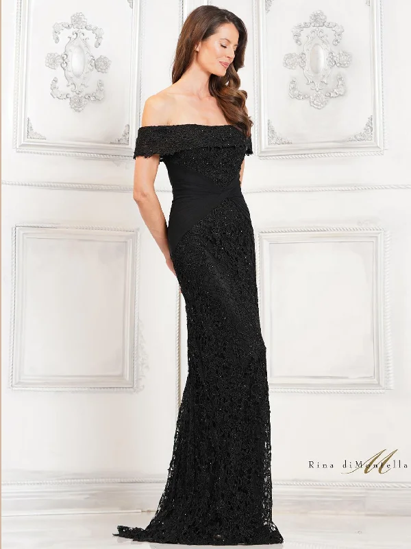 New Deals Rina di Montella RD3129 Long Formal Fitted Dress