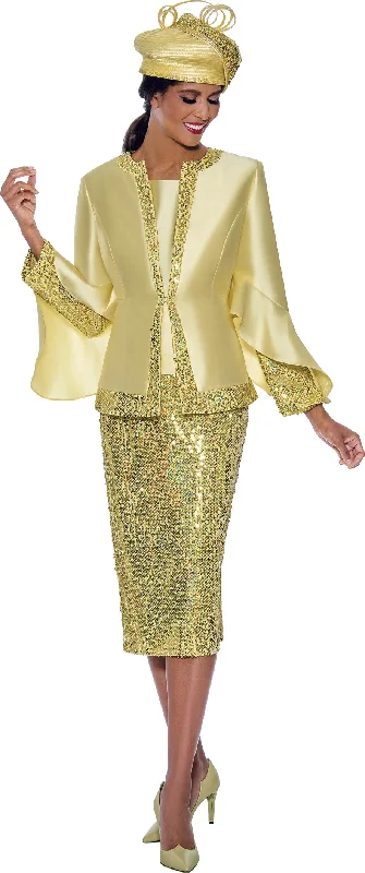 Don't Miss Divine Apparel G10223W Plus Size Formal Glitter Tea Length Dress