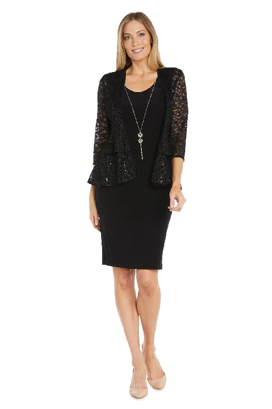 Closeout R&M Richards 6145 Short Mother of the Bride Jacket Dress