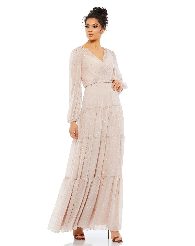Clearance Event Mac Duggal 49514 Long Sleeve Mother of the Bride Formal Dress