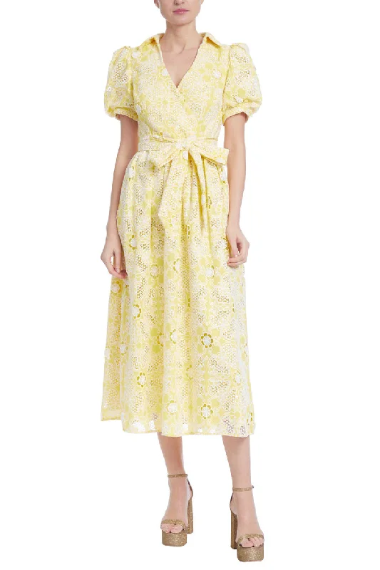 Deal of the Day Badgley Mischka BSD5098 Short Floral Midi Cocktail Dress