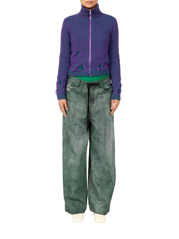Flash Sale Women's Sports Jacket In Purple/green