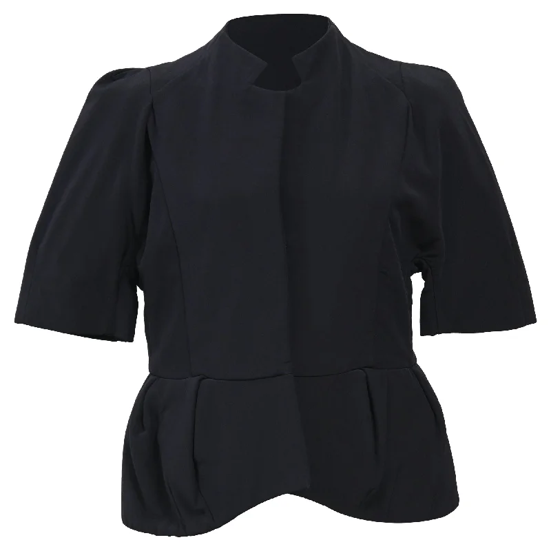 Lowest Price Marni Peplum Evening Jacket in Navy Blue Silk