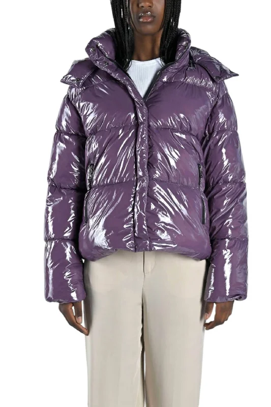 Mingan Recycled Jacket In Recycled Glossy Vintage Violet