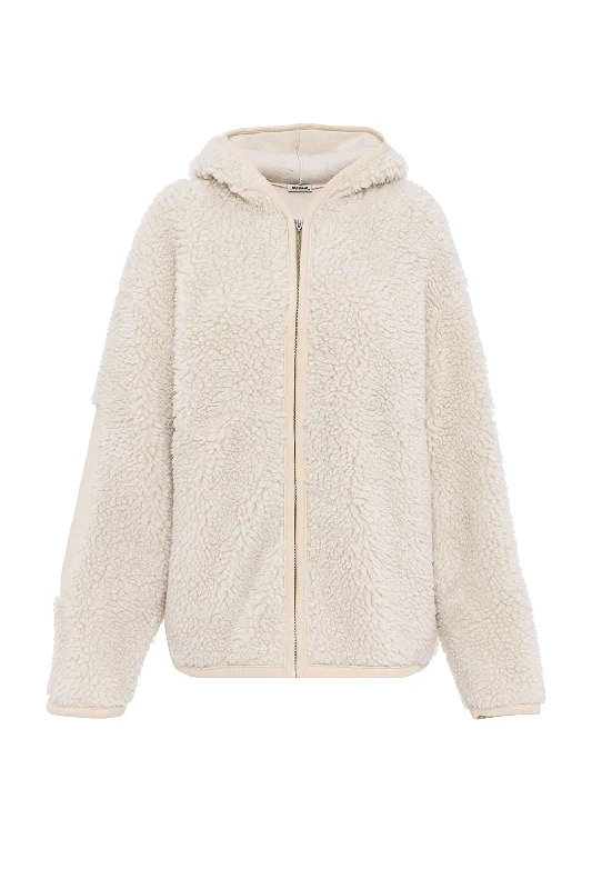 Referral Discount Hooded Faux Fur Jacket