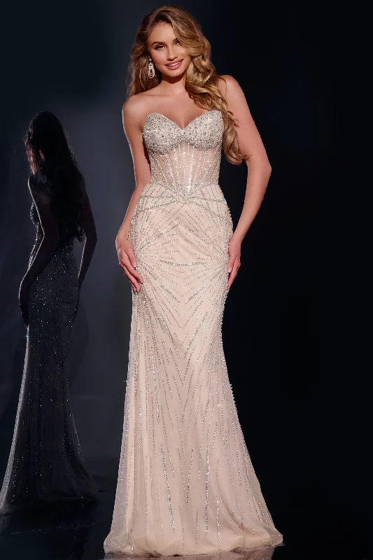 Flash Sale Jovani 42206 Beaded Mermaid Long Formal Evening Prom Dress