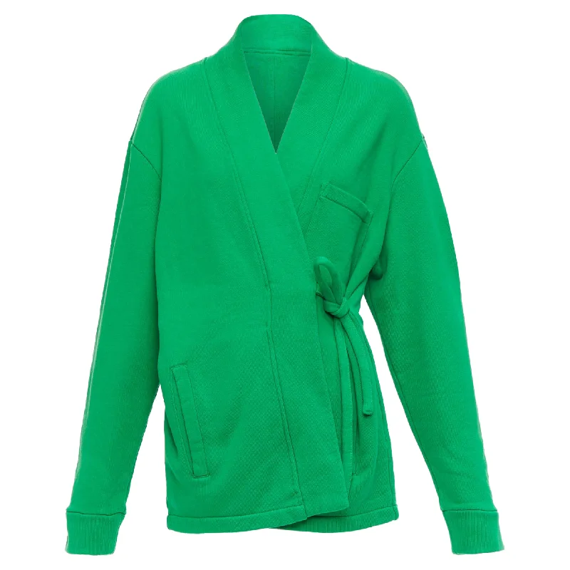 Year-End Sale Ambush Wksp Kimono Sweatshirt Cotton Rubber Logo Sleeve Tie Jacket