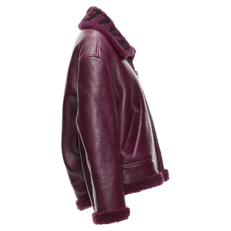 Deal Frenzy Balenciaga Demna Logo Shearling Cocoon Bombardier Jacket