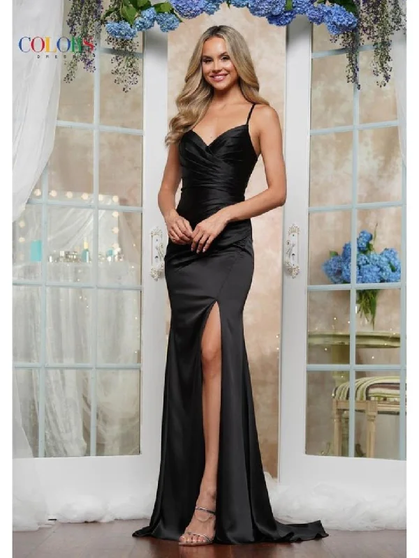 Mega Sale Colors 3530 Fitted Formal Long Evening Prom Dress