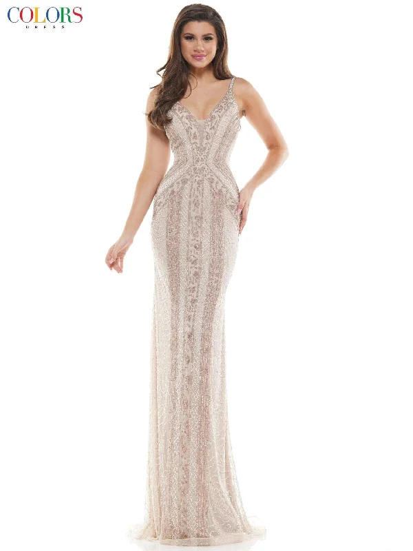 Savings Galore Colors K108 Colors Prom Long Formal Fitted Dress