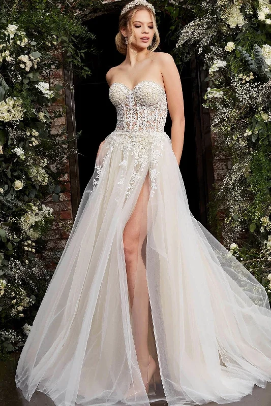 Limited Time Offer Jovani 06610 Beaded Long Bridal Gown