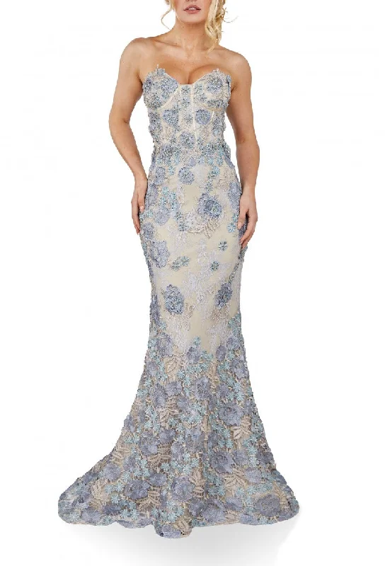 Special Offer Terani Couture 242E3144 Fitted Long Formal Mermaid Prom Gown