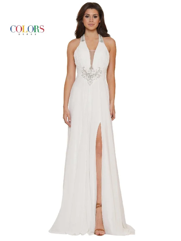 Steals and Deals Colors 2710 Colors Long Formal Prom Chiffon Dress