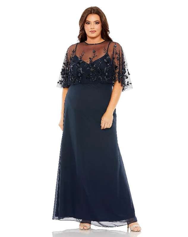Lowest Price Mac Duggal 9230 Plus Size Long Formal Gown
