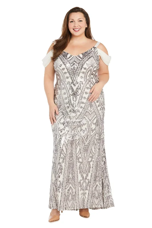 Discount Deals R&M Richards 1162W Plus Size Evening Long Formal Dress
